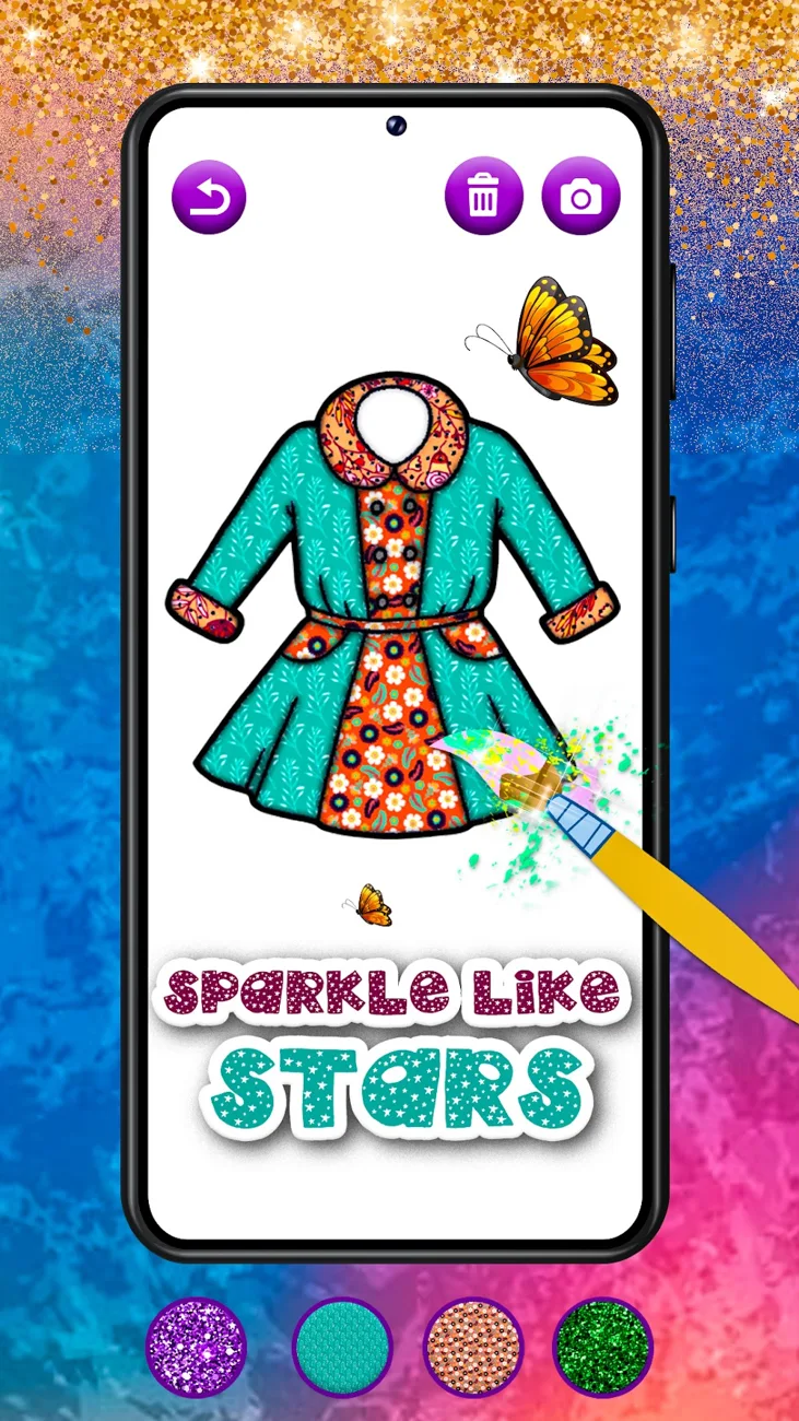Dress Coloring Pages: Art Game gameplay